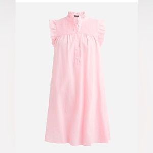 NWT J.Crew Tall Garden Dress in Soft Gauze- warm pink